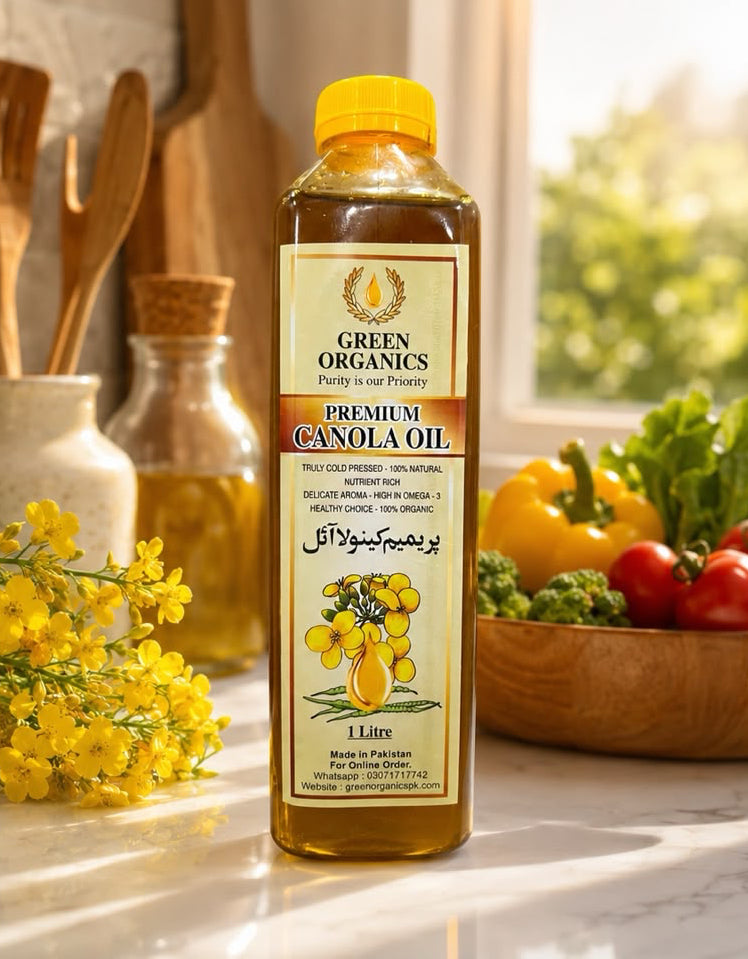 Green Organics Cold Pressed Canola Oil 1L | 100% Pure & Chemical-Free